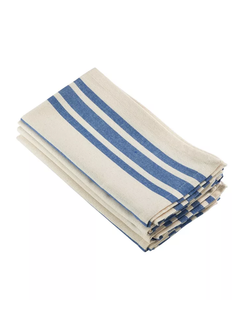 Dauphine Collection Striped Design Dinner Napkins, Set of 4