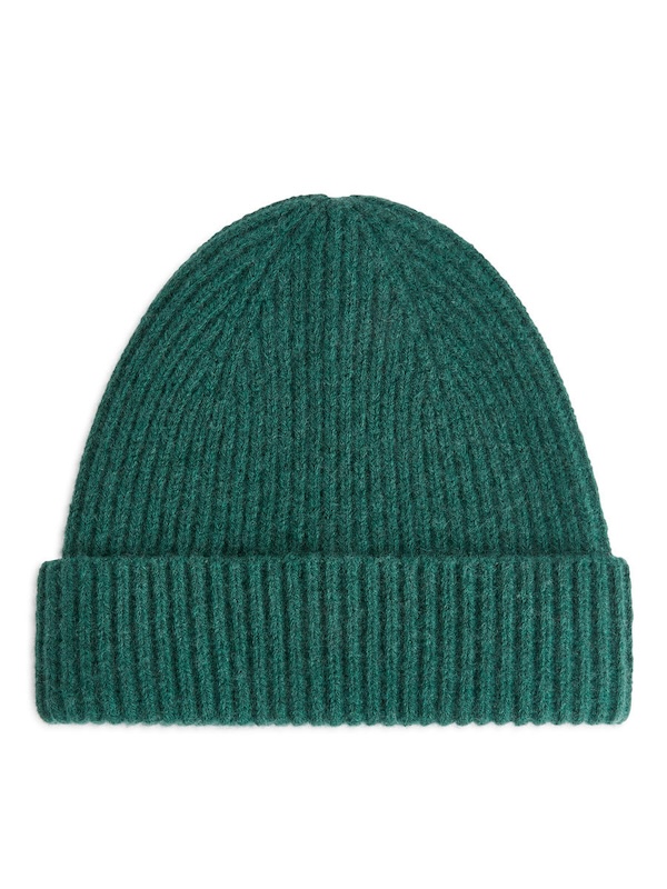 Mens Green Beanie from Arket 