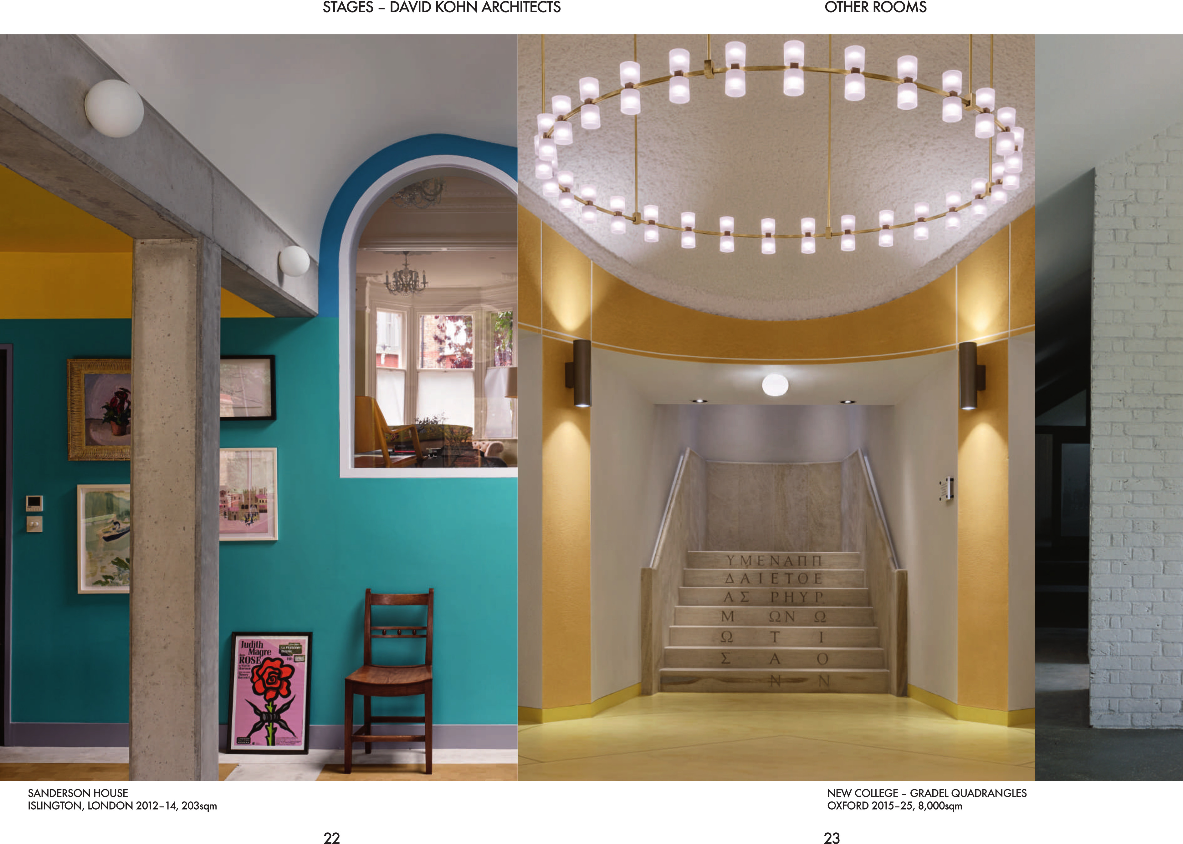 The Sanderson House and New College, Cambridge, from Stages