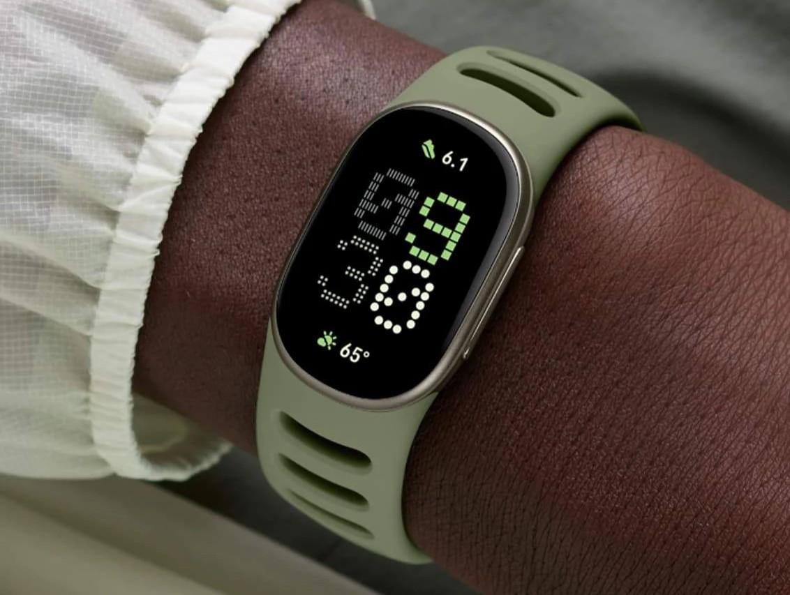 Google Fitbit Edge on wrist