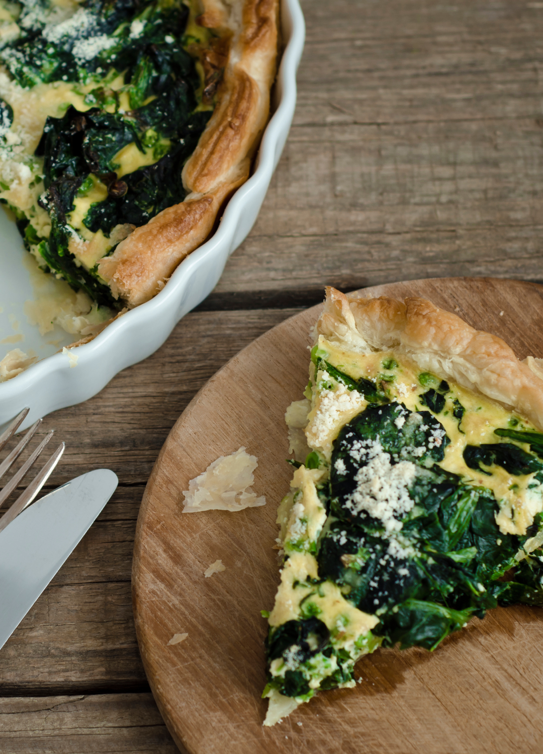 Spinach quiche