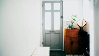 Hallway with small plant