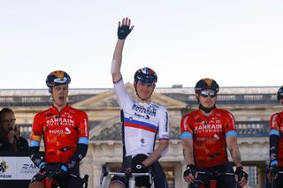 Paris Roubaix 2022 - 119th Edition - Compiegne - Roubaix 257.2 km - 17/04/2022 - Matej Mohoric (SLO - Bahrain Victorious) - photo Luca Bettini/SprintCyclingAgencyÂ©2022
