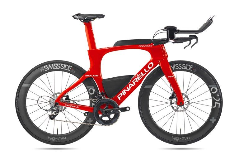 The bike is equipped with disc brakes