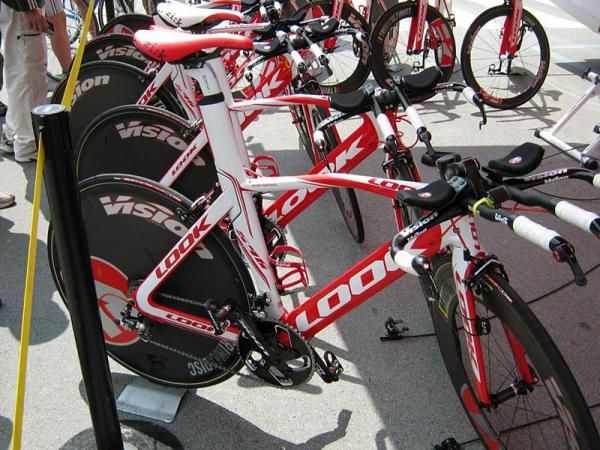 The French Cofidis team, equipped with Look time trial machines, will be the first team to leave the start house today.
