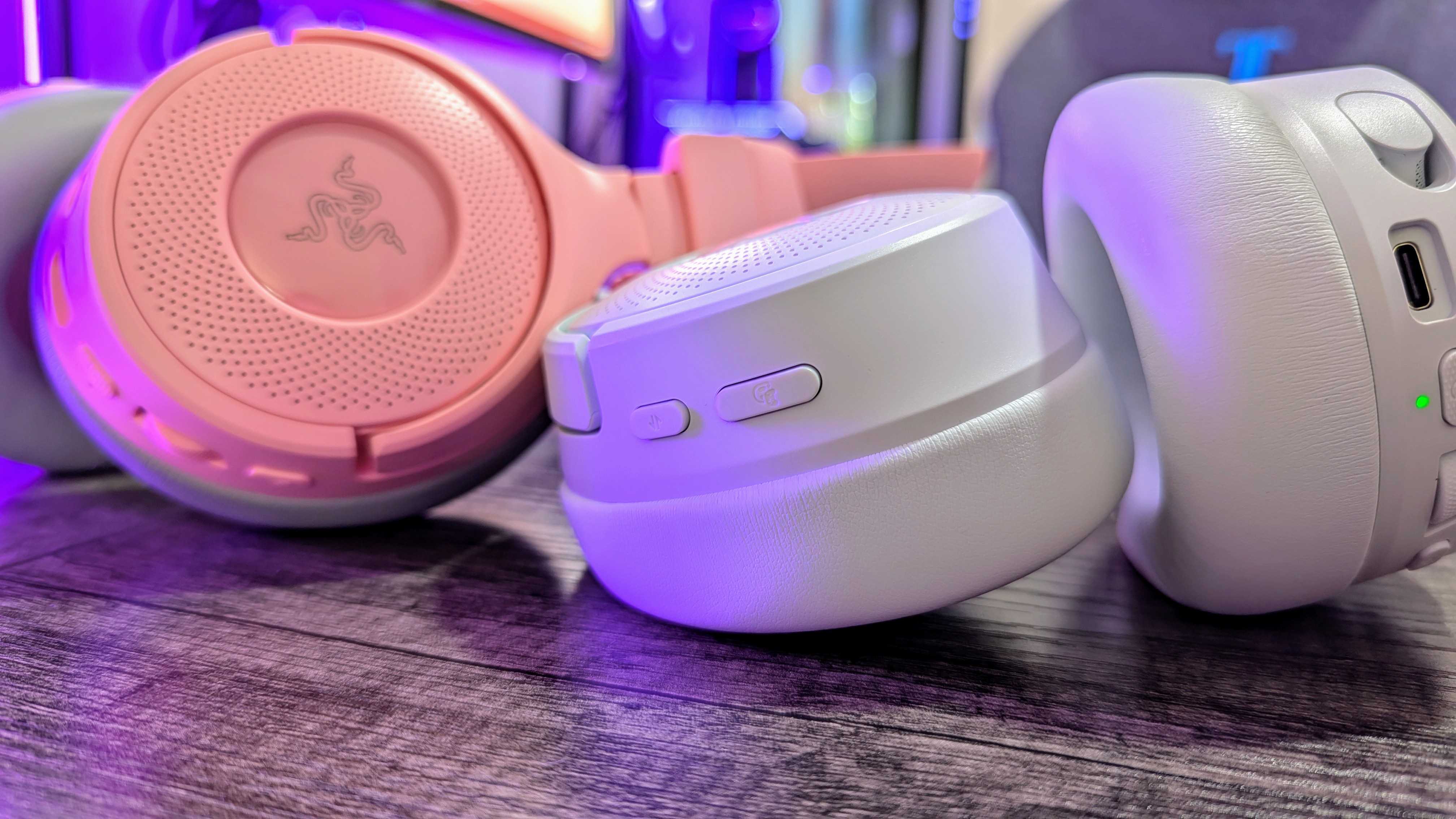 Image of the Razer Kraken Kitty V3 Pro wireless gaming headset.