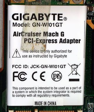 Gigabyte's AirCruiser Mach G powers the Executioners wireless capabilities.