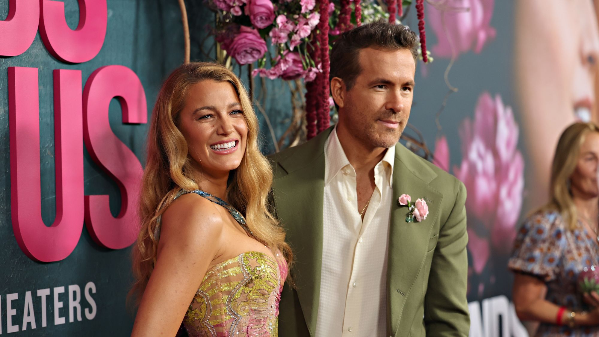 Blake Lively and Ryan Reynolds attend the 'It Ends With Us' premiere