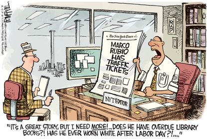 Political cartoon U.S. Marco Rubio 2016