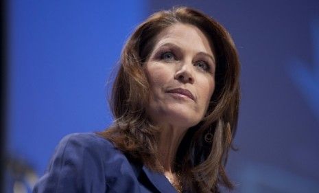 Rep. Michele Bachmann (R-Minn.) got her presidential campaign off to an inauspicious start on Monday by inadvertently suggesting that she has the &amp;quot;spirit&amp;quot; of a serial killer.