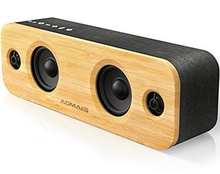 AOMAIS Life Bluetooth Speakers, 30W Loud Wood Home/Outdoor Wireless Speaker,2 Woofer&2 Tweeters for Super Bass Stereo Sound,66 Ft Bluetooth V4.2 and 12H Playtime, 3 EQ Modes [Classic, Surround, Party]