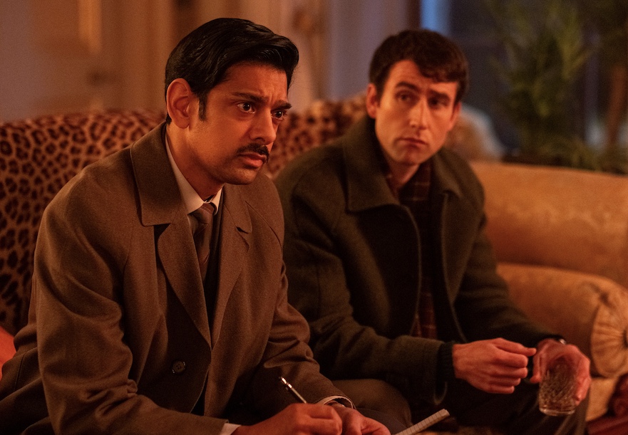 Amt Shah as DS Neil Vanloo with Daniel Clement (Matthew Lewis).