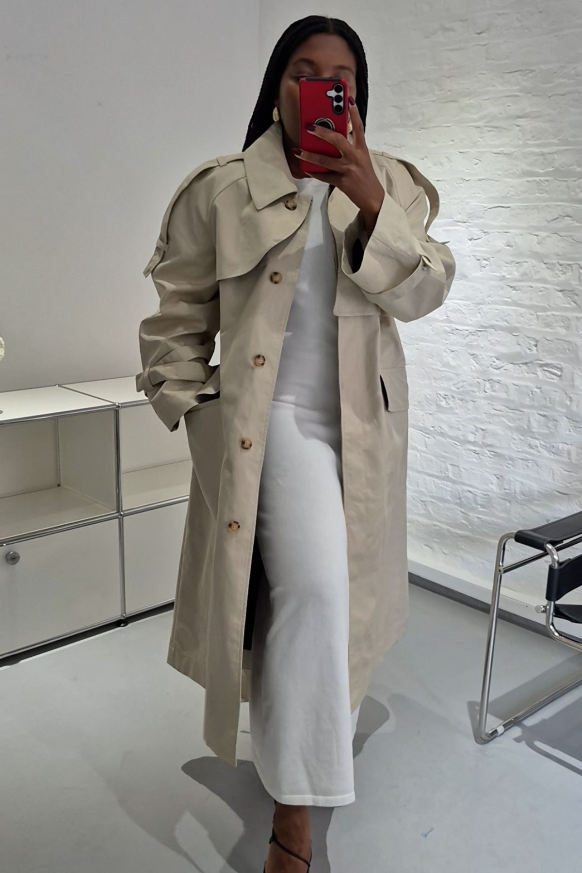 Remy wearing Trench coats