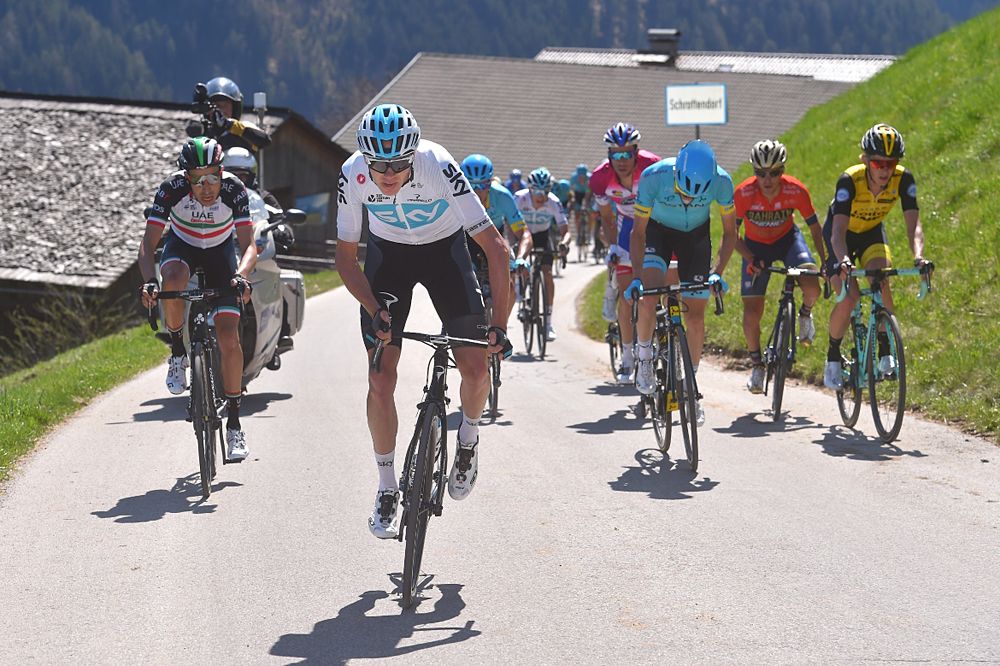 Chris Froome (Team Sky) stage 4 Tour of the Alps