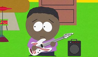 Token playing bass on South Park