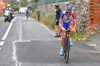 Thibaut Pinot attacked on the final ascent to win Milano-Torino