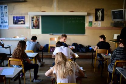 Schoolchildren in France.