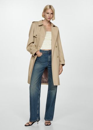 Double-Button Trench Coat