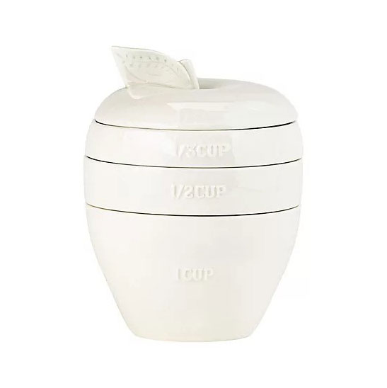 QVC, 10 Strawberry Street Sliced Apple Measuring Cups