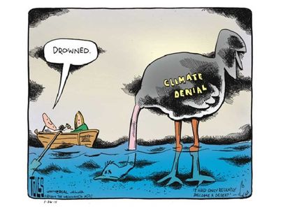 Editorial cartoon climate change deniers