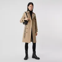The Vintage Check Panel Cotton Gabardine Trench Coat available at Burberry for $2,750