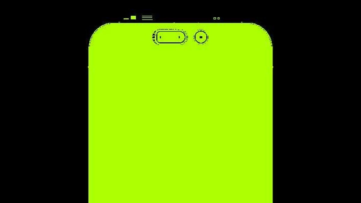 iPhone 14 leak showing pill hole and cutout