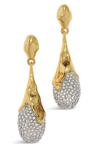 Solanales Crystal Teardrop Earrings