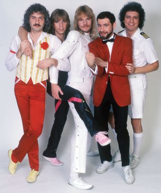 Styx in 1981: (l-r) Dennis DeYoung, Tommy Shaw, James Young, Chuck Panozzo, John Panozzo
