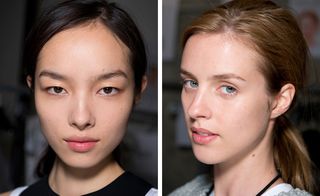 The no-make-up, natural-hair look fit perfectly with the label's ethical roots