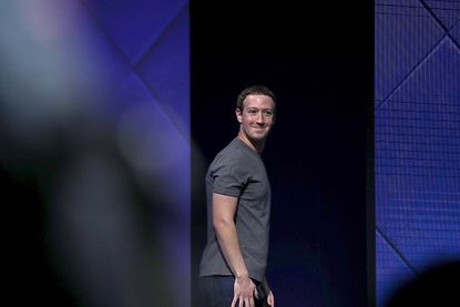 Facebook CEO Mark Zuckerberg delivers a keynote at Facebook's F8 Developer Conference.
