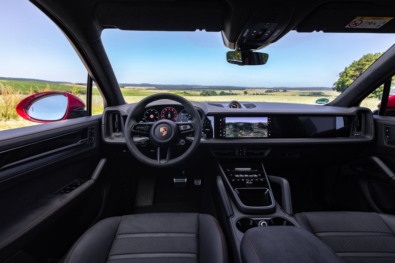 Interior views of the Porsche Cayenne