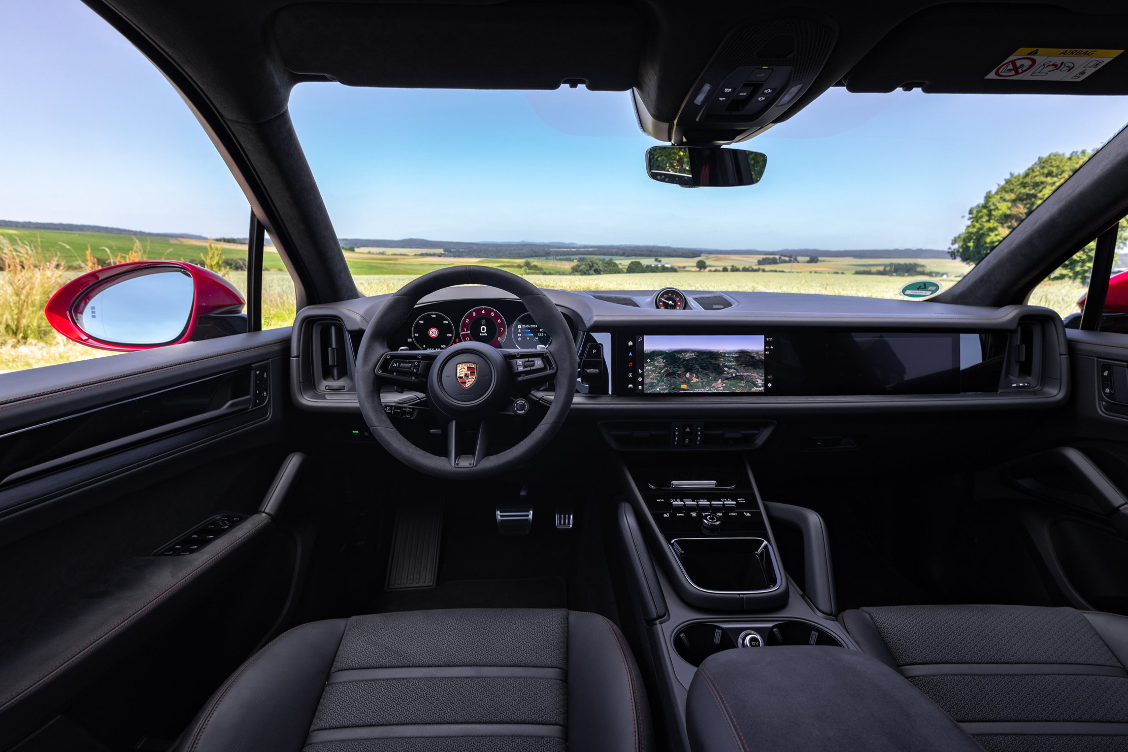Interior views of the Porsche Cayenne