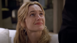 Kate Winslet looking up lovingly in The Holiday