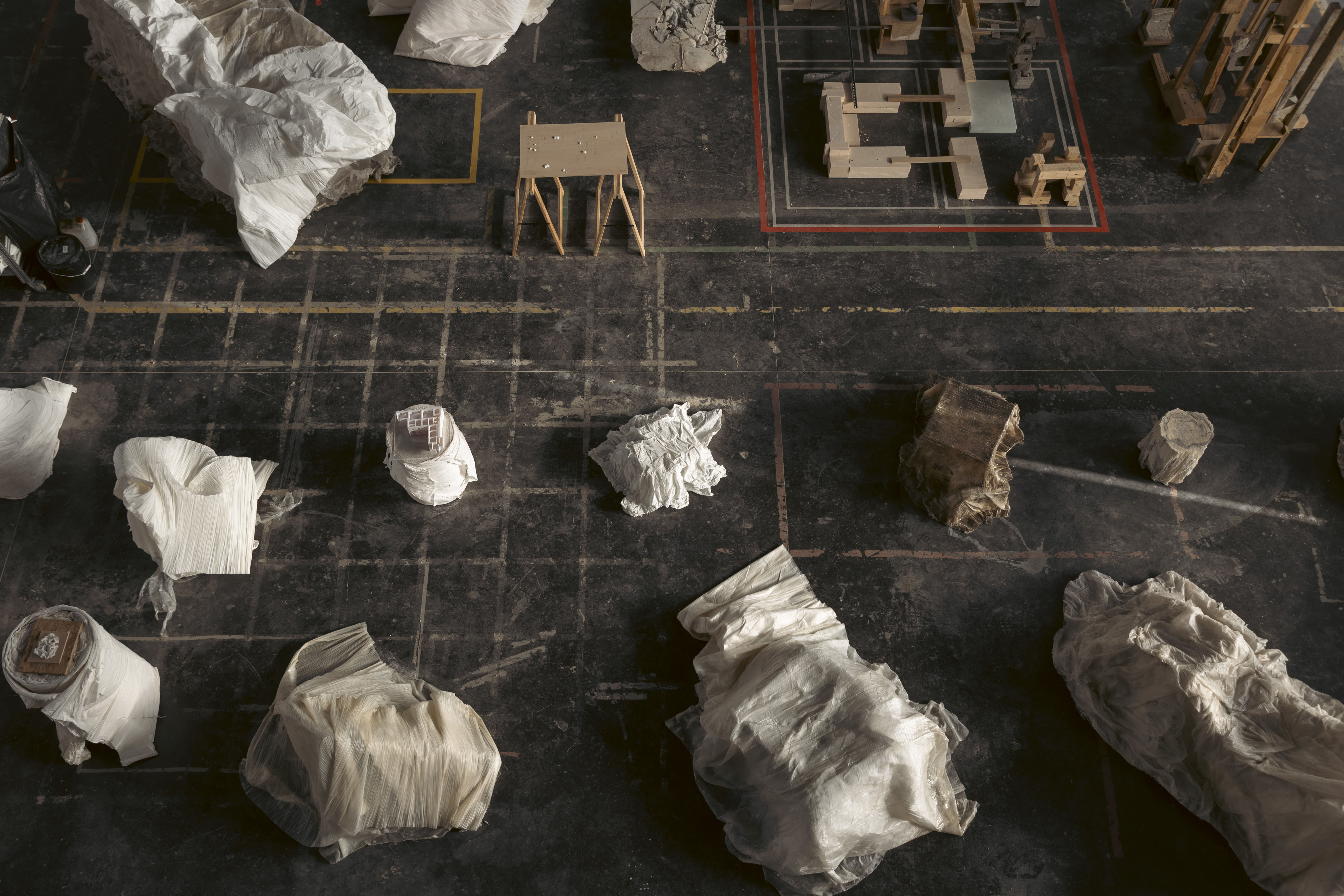 Ensamble Studio making process of installation with Issey Miyake for Milan Design Week 2026