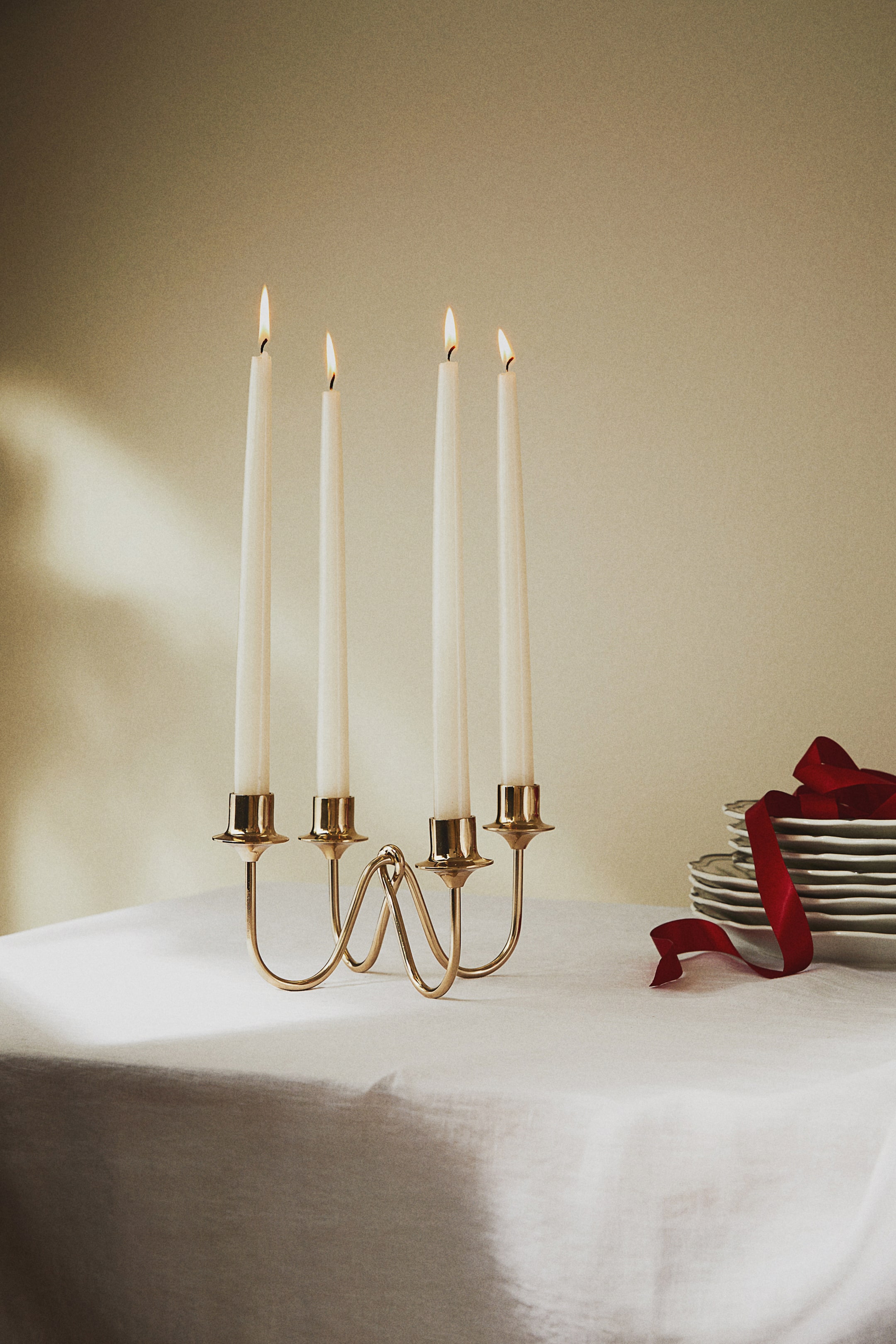 Metal Candelabra - Gold-Coloured