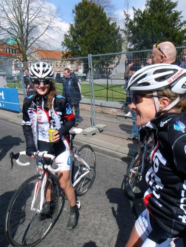 Lotto Ladies Team riders were ecstatic after Grace Verbeke won