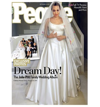 Brad Pitt and Angelina Jolie's wedding photos reveal a festive family affair