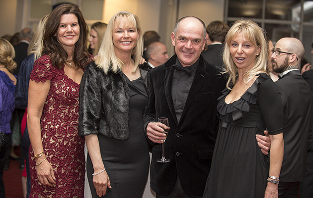 Jane de la Mare, co-owner of Cavalor Horse of the Year Nip Tuck, with Katherine Bateson, Alan Davies and Louise Bell
