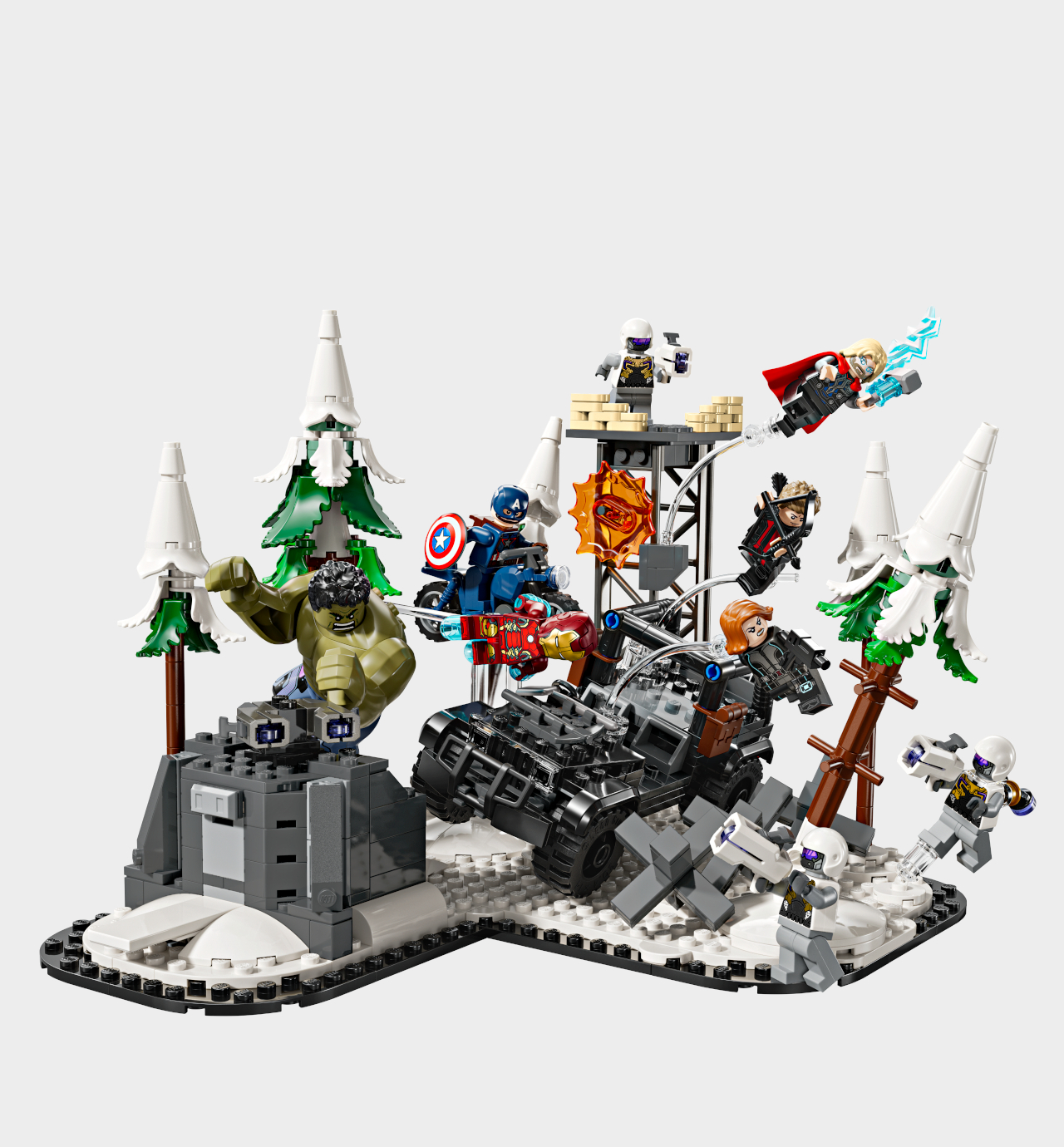 Lego Avengers Assemble Age of Ultron set on a plain background