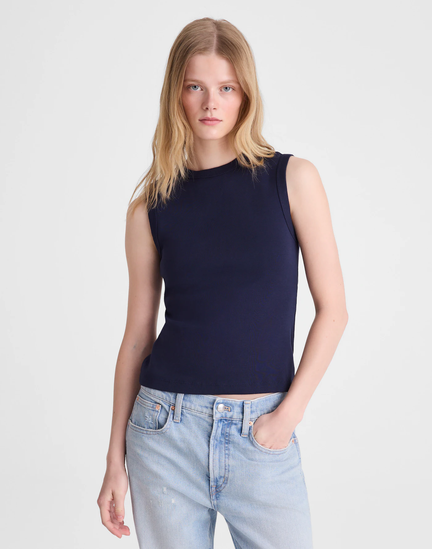 The '90s Shell Tank in Compact Cotton