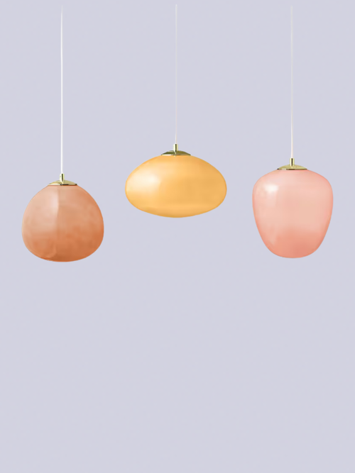 Adrianne Linear Pendant Light in Pink