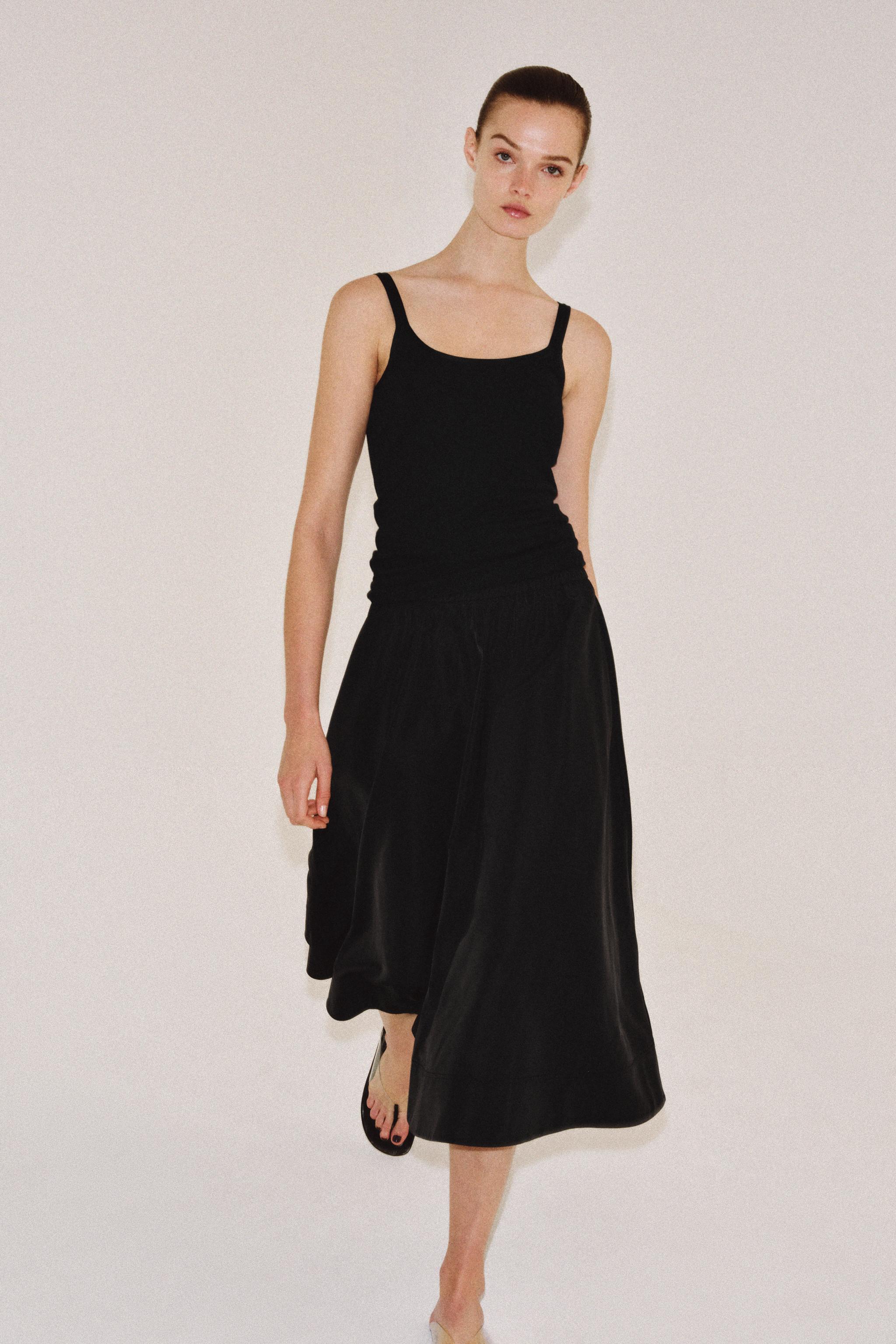 Zw Collection Cape Midi Skirt