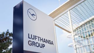 Lufthansa Group sign outside office