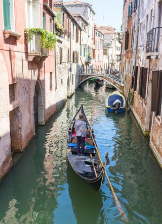 Gondola ride in Venice