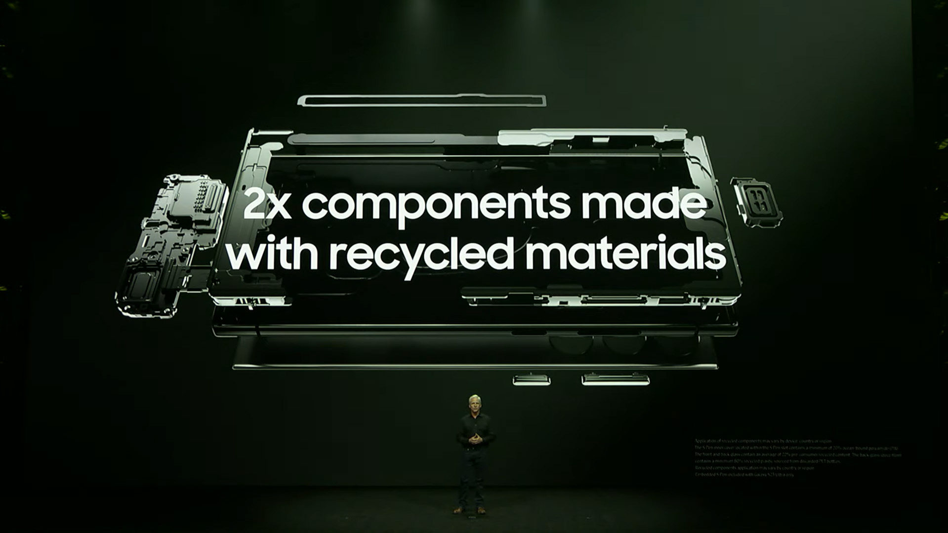 Recycled materials used on Samsung's latest phones at Galaxy Unpacked Feb 2023