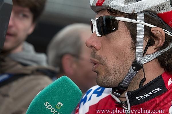 Oscar Freire (Katusha) at the start