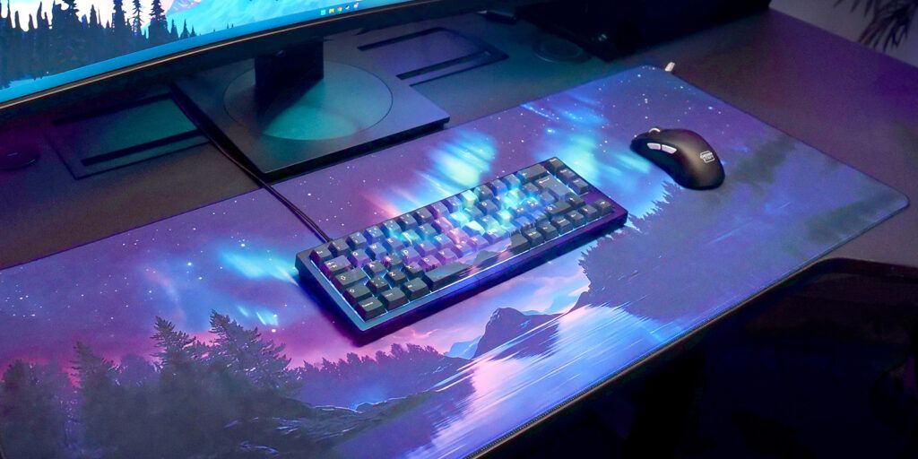 Shots of Cherry's limited Northern Lights keyboard