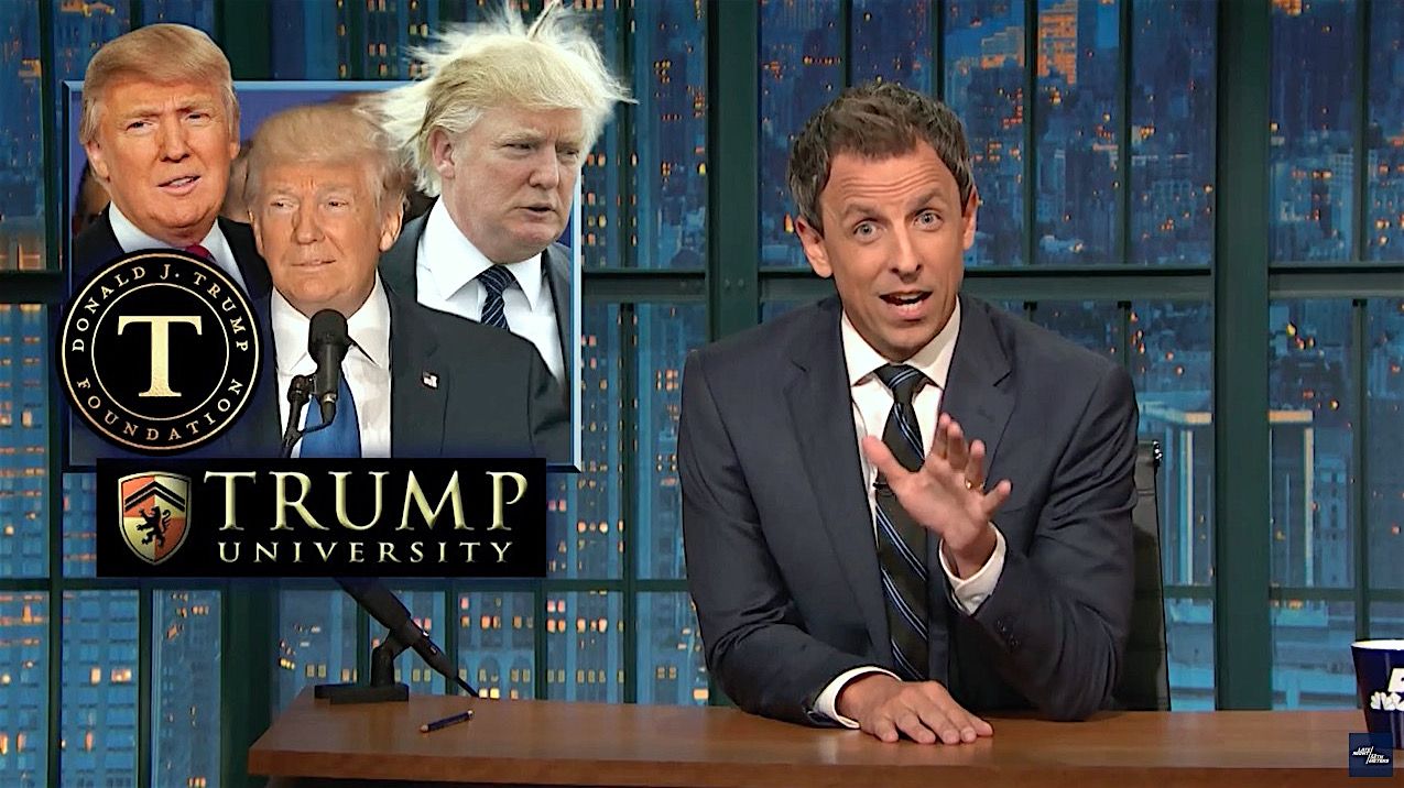 Seth Meyers calls out Donald Trump&amp;#039;s many birther lies