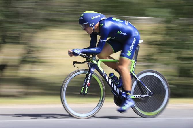 Adriano Malori (Movistar) wins the Tour de San Luis stage 5 time trial