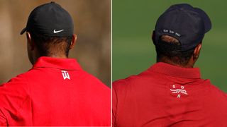 The back of Tiger Woods